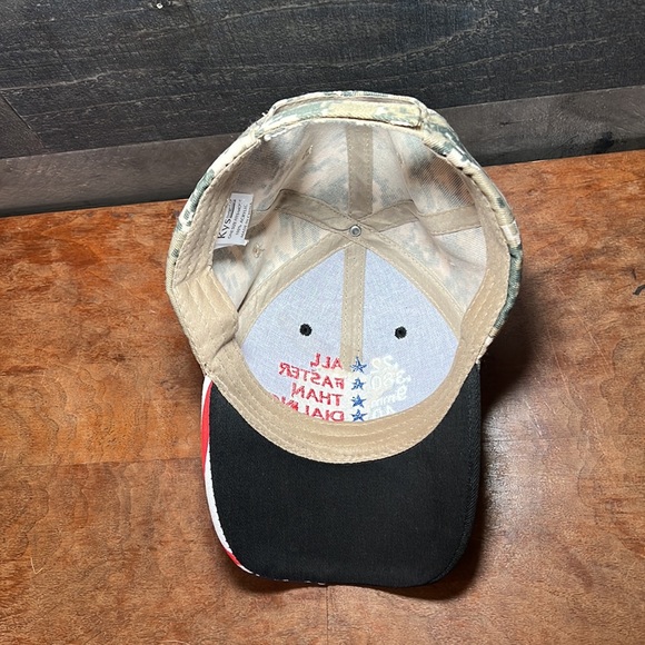 American Flag and Camo Baseball Cap - Picture 6 of 8